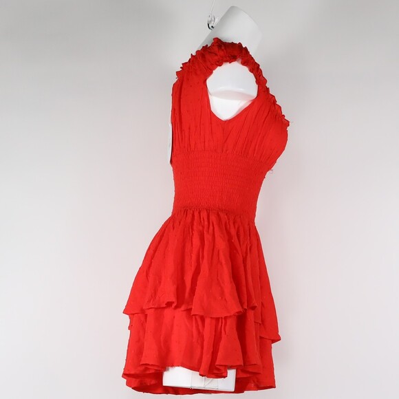 Princess Polly Jumpsuit love galore Romper Red ruffle cute tailgate - Picture 3 of 5